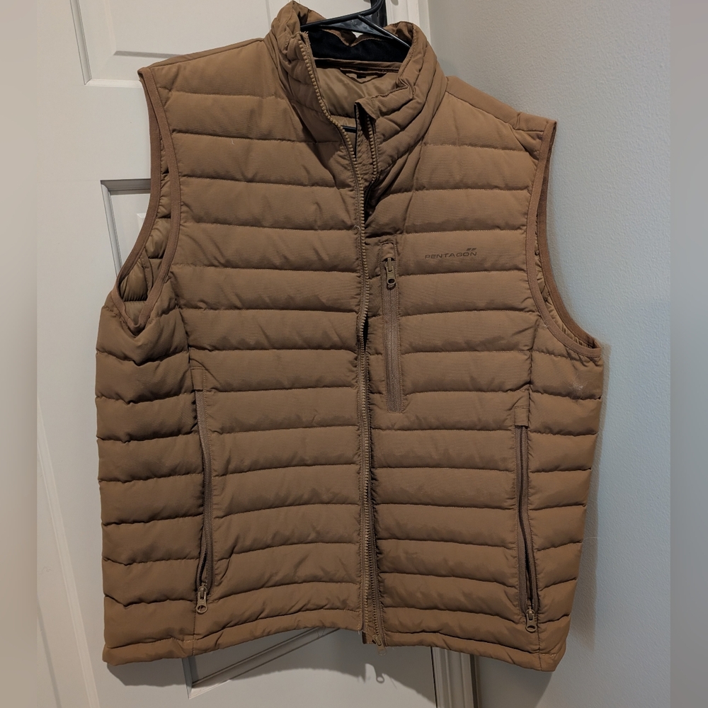 Pentagon Patroclus Duck Down Vest Brown, Men's XL